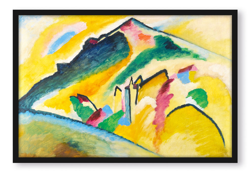 Wassily Kandinsky - Herbstlandschaft, Poster mit Bilderrahmen