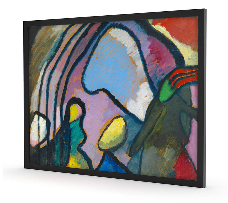 Wassily Kandinsky - Studie für Improvisation , Poster mit Bilderrahmen