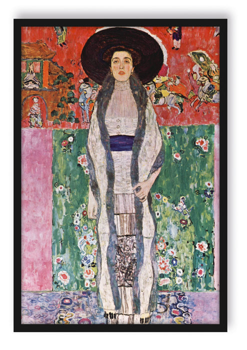 Pixxprint Gustav Klimt - Adele Bloch-Bauer II, Poster mit Bilderrahmen