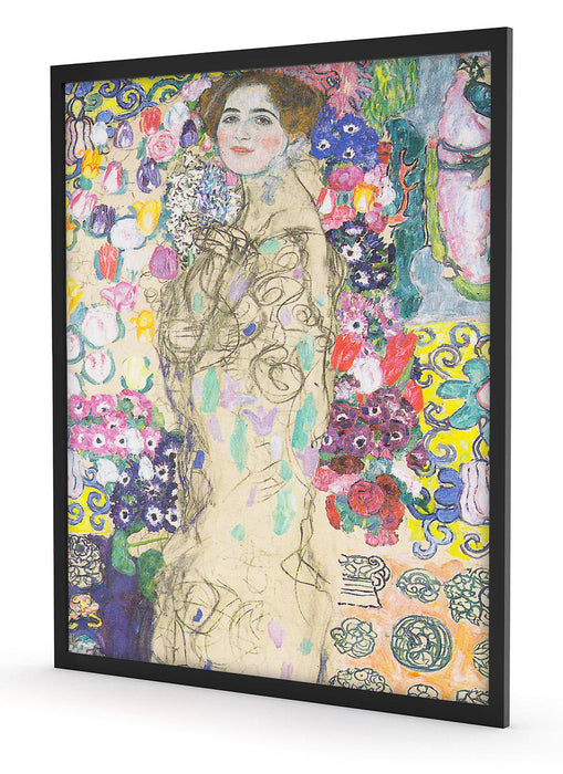 Gustav Klimt - Ria Munk III, Poster mit Bilderrahmen