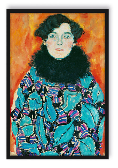 Pixxprint Gustav Klimt - Johanna Staude, Poster mit Bilderrahmen