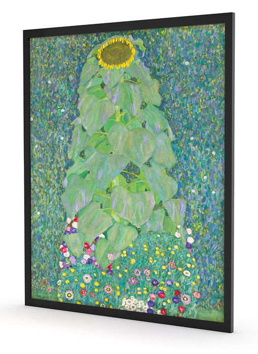 Gustav Klimt - Die Sonnenblume, Poster mit Bilderrahmen