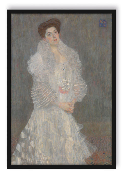 Pixxprint Gustav Klimt - Hermine Gallia, Poster mit Bilderrahmen