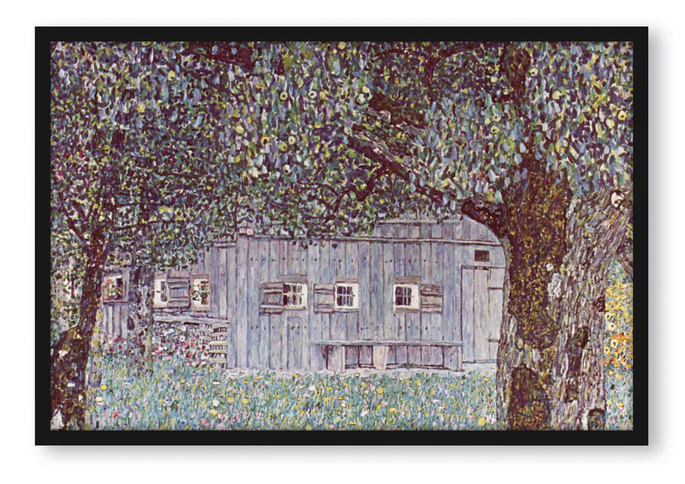 Gustav Klimt - Oberösterreichisches Bauernhaus, Poster mit Bilderrahmen