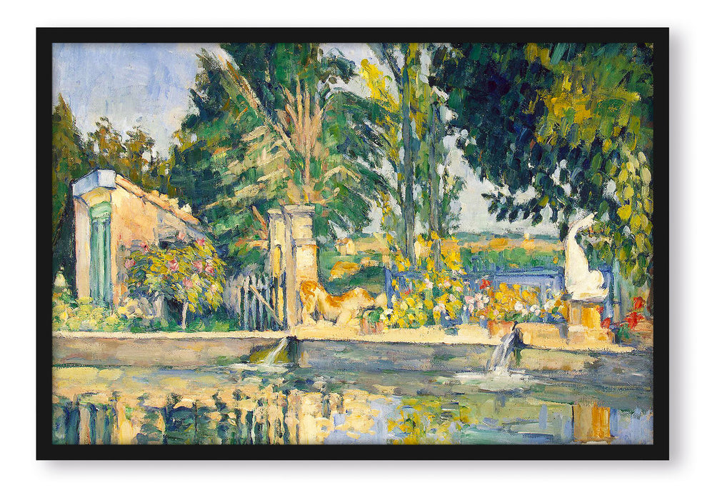 Paul Cézanne  - Jas de Bouffan I, Poster mit Bilderrahmen