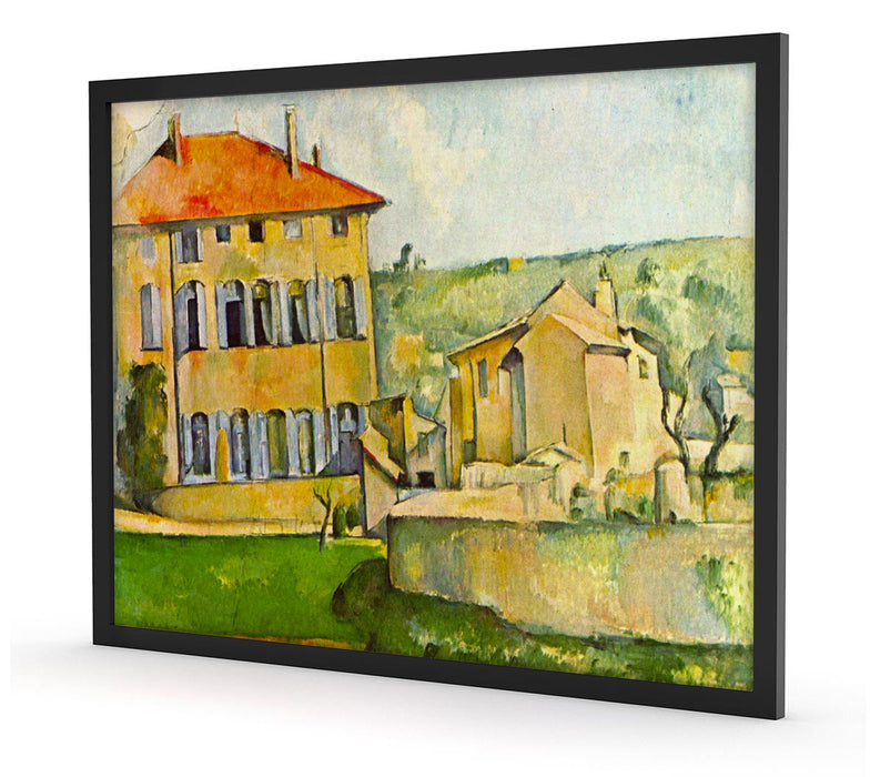 Paul Cézanne  - Jas de Bouffan II, Poster mit Bilderrahmen