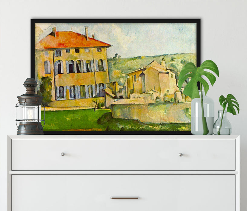 Paul Cézanne  - Jas de Bouffan II, Poster mit Bilderrahmen