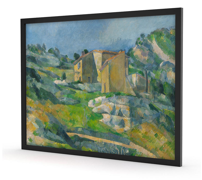 Paul Cézanne  - Das Riaux-Tal nahe l'Estaque, Poster mit Bilderrahmen