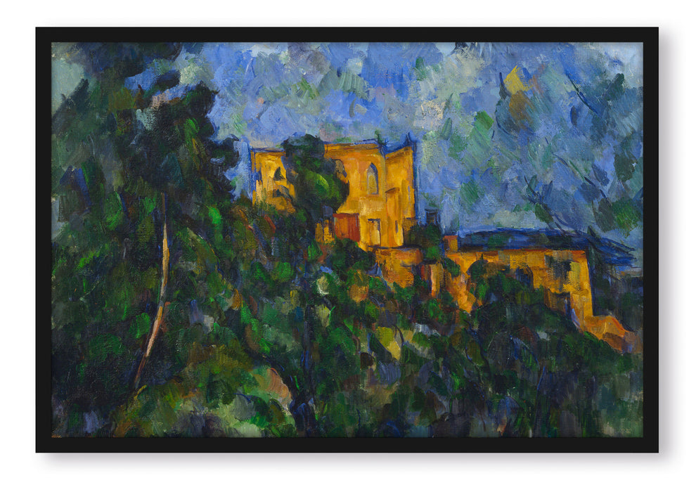 Paul Cézanne  - Château Noir, Poster mit Bilderrahmen