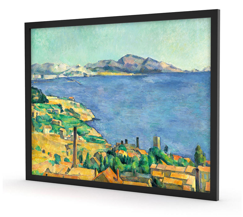Paul Cézanne  - Der Golf von Marseilles, Poster mit Bilderrahmen