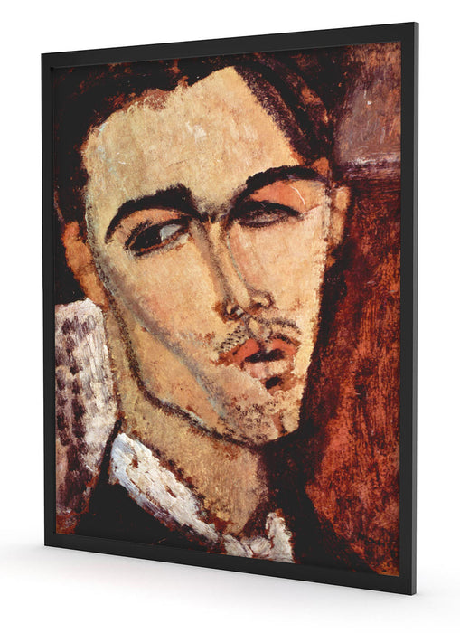 Amedeo Modigliani - Portrait von Celso Lagar, Poster mit Bilderrahmen