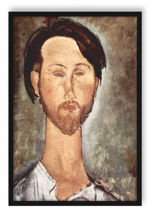 Amedeo Modigliani - Leopold Zborowski , Poster mit Bilderrahmen