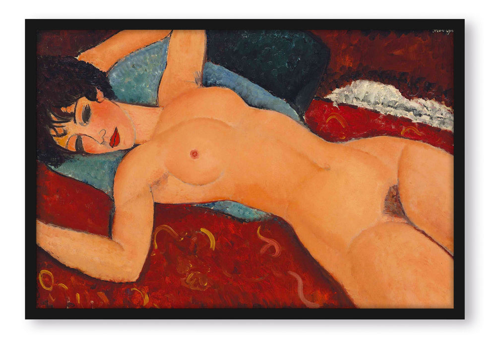 Amedeo Modigliani - Nu couché, Poster mit Bilderrahmen