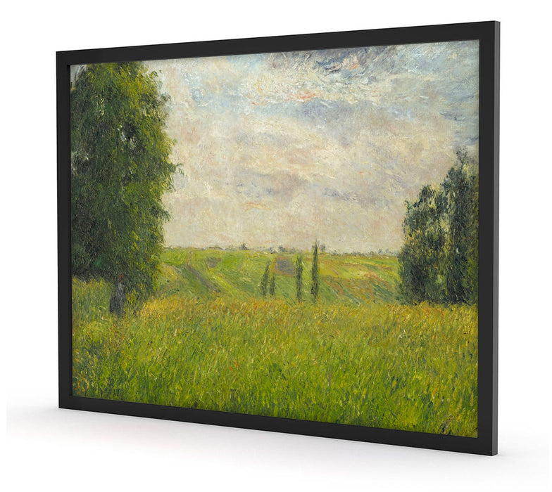 Camille Pissarro - SOLEIL COUCHANT PONTOISE , Poster mit Bilderrahmen