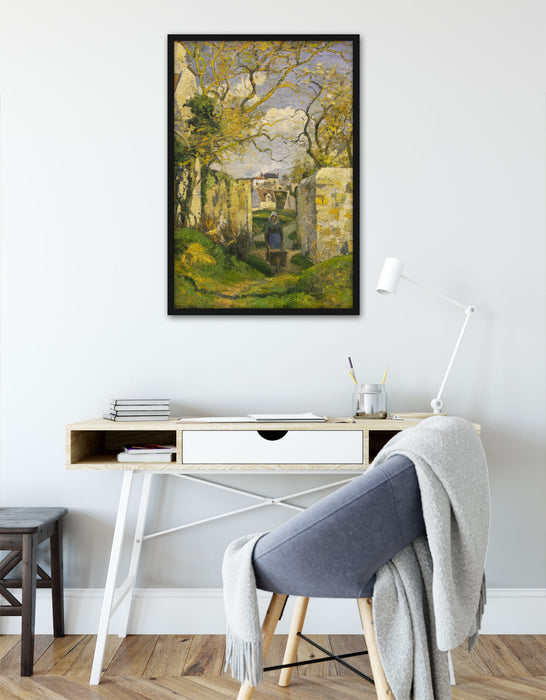 Camille Pissarro - Landscape from Pontoise , Poster mit Bilderrahmen