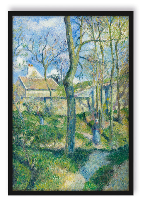Camille Pissarro - The Path to Les Pouilleux Pontoise, Poster mit Bilderrahmen