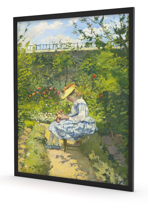 Camille Pissarro - JEANNE PISSARRODITE MINETTEASSIS, Poster mit Bilderrahmen