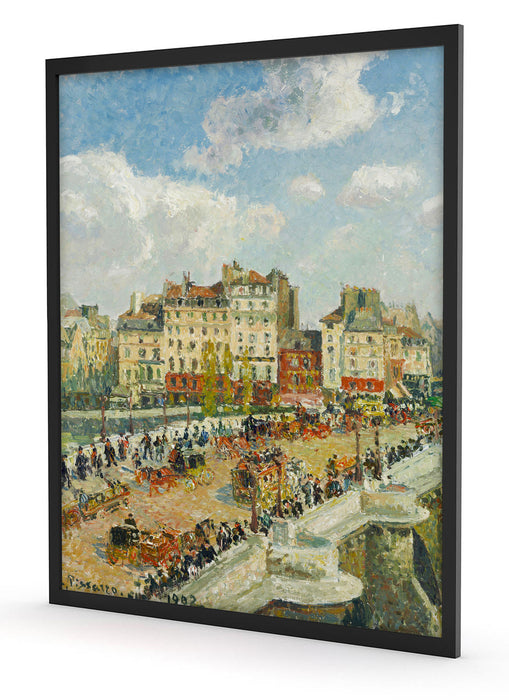 Camille Pissarro - The Pont Neuf, Poster mit Bilderrahmen