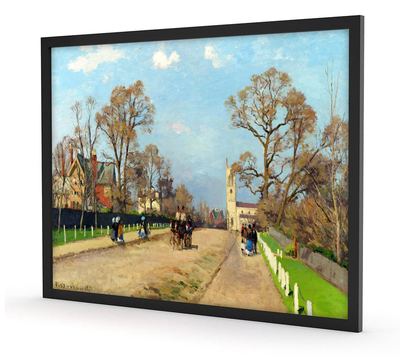 Camille Pissarro - The Avenue Sydenham , Poster mit Bilderrahmen