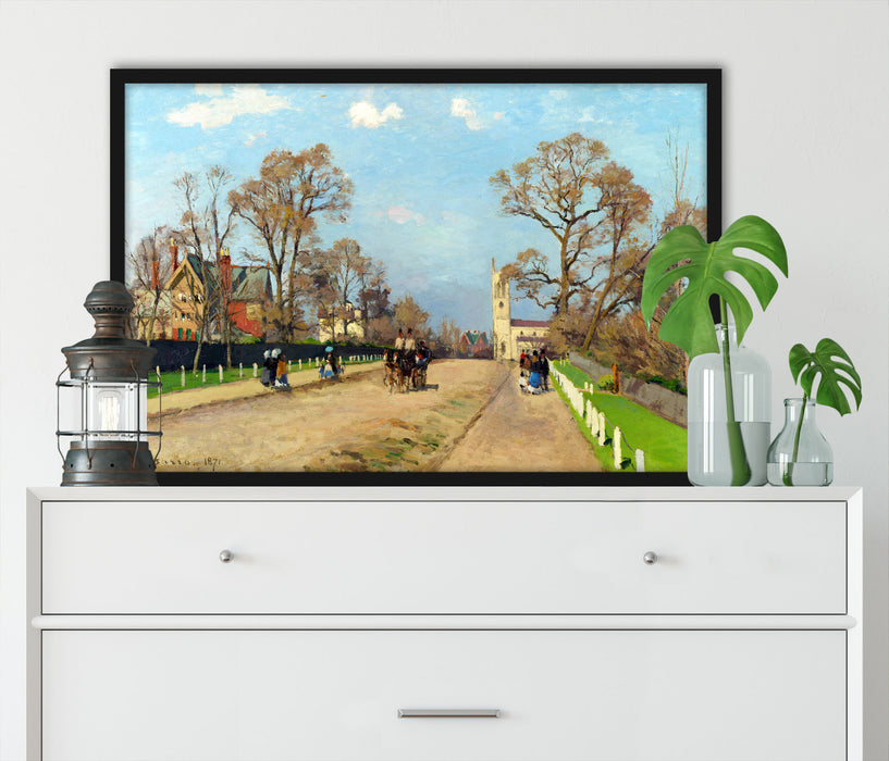 Camille Pissarro - The Avenue Sydenham , Poster mit Bilderrahmen