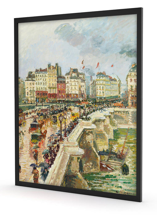 Camille Pissarro - Pont Neuf, Poster mit Bilderrahmen