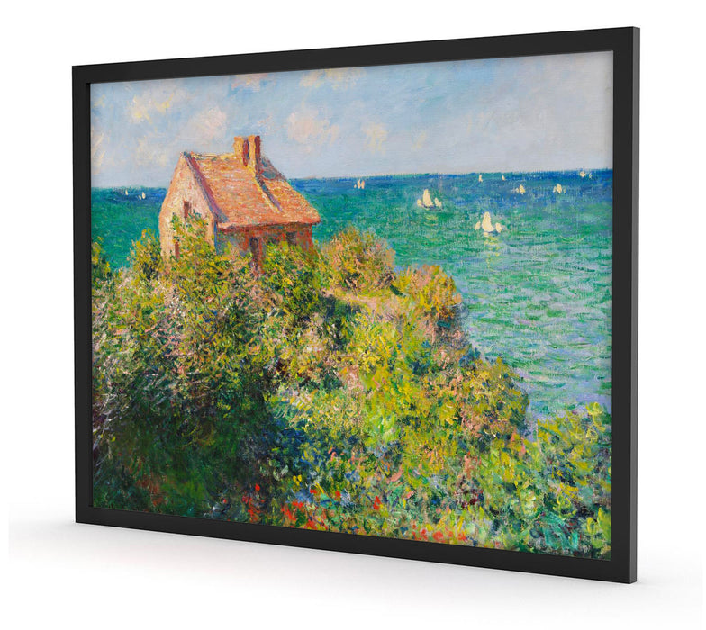 Claude Monet - Fischer-Häuschen in Varengeville, Poster mit Bilderrahmen