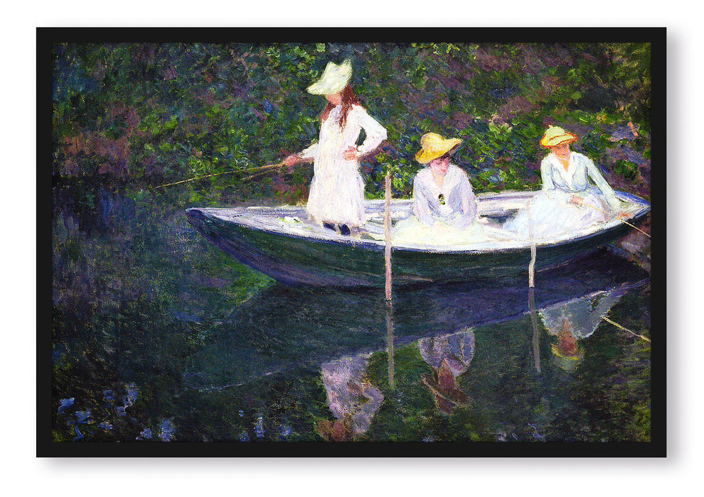 Pixxprint Claude Monet - En norvégienne, Poster mit Bilderrahmen