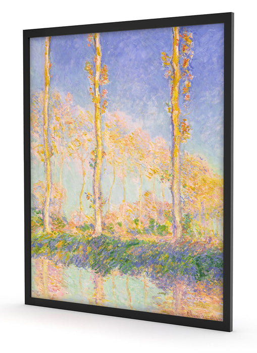 Claude Monet - Pappeln  , Poster mit Bilderrahmen
