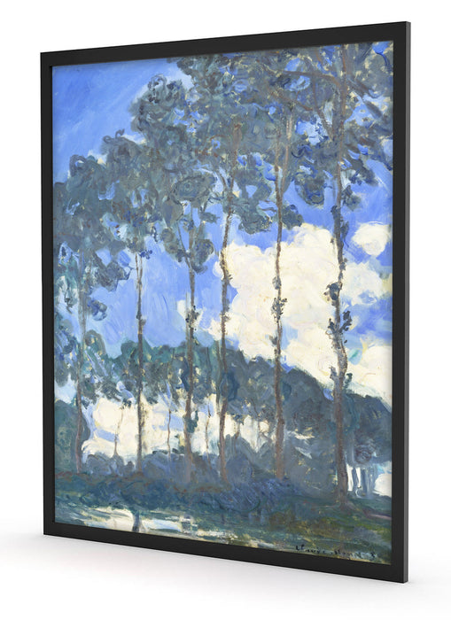 Claude Monet - Pappeln an der Epte III , Poster mit Bilderrahmen