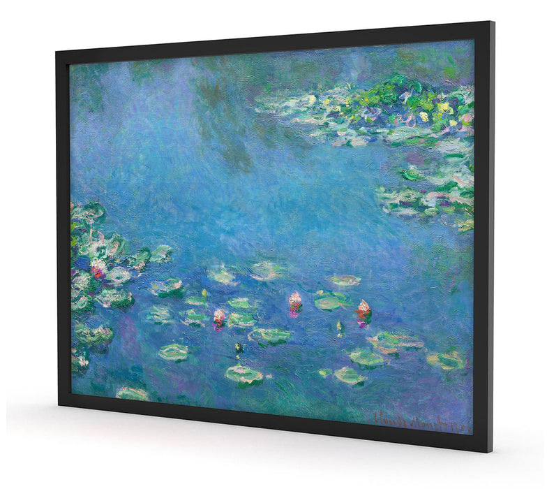 Claude Monet - Seerosen  III, Poster mit Bilderrahmen