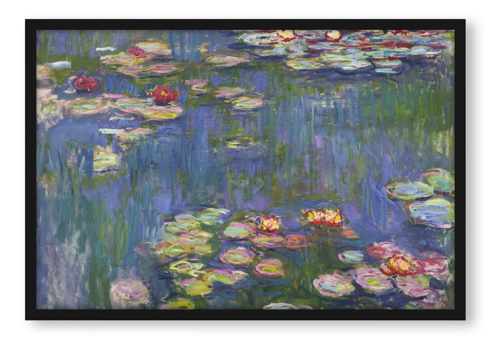 Pixxprint Claude Monet - Seerosen  V, Poster mit Bilderrahmen