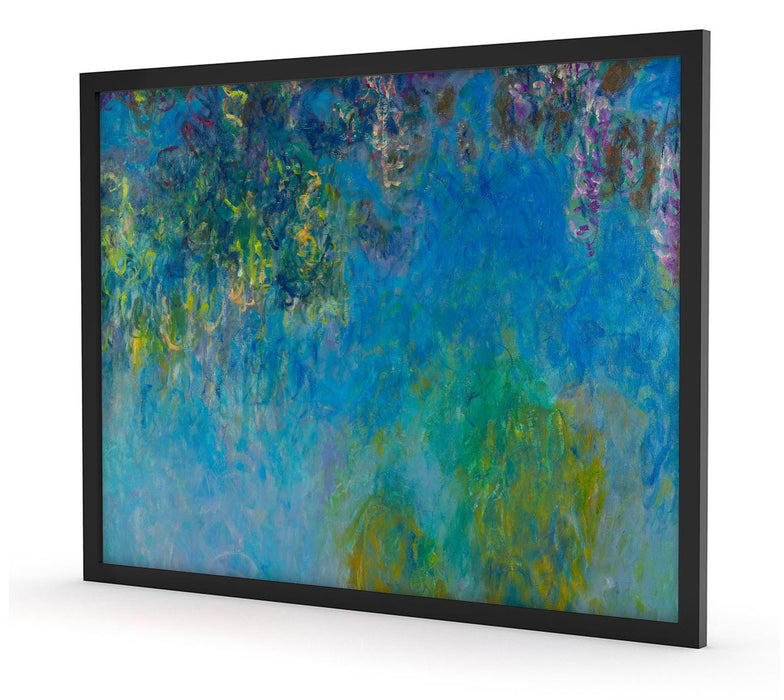Claude Monet - GlyzinienWisteria, Poster mit Bilderrahmen