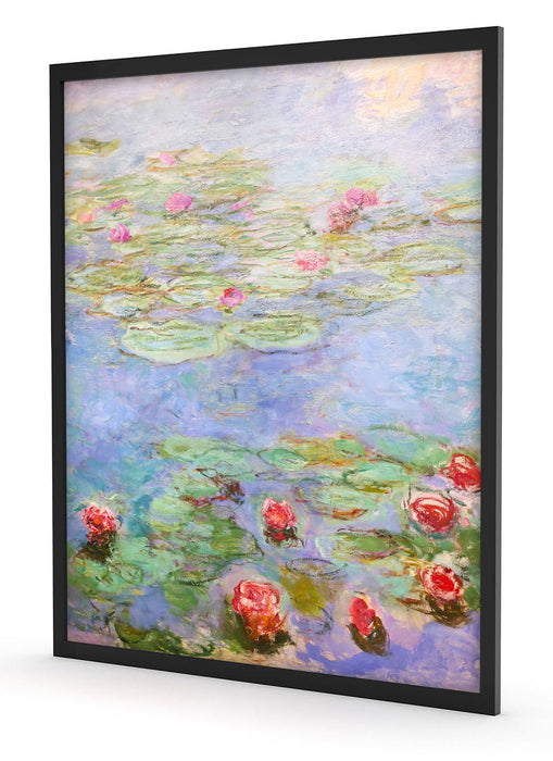 Claude Monet - Seerosen  VIII, Poster mit Bilderrahmen