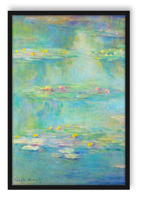Claude Monet - Seerosen  X, Poster mit Bilderrahmen