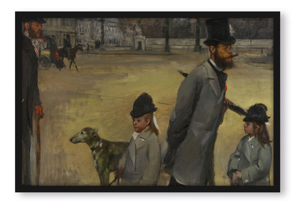 Edgar Degas - Place de la Concorde, Poster mit Bilderrahmen