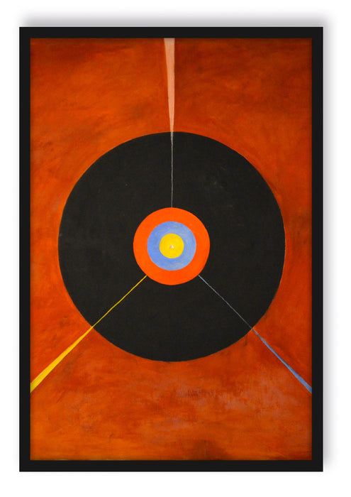 Pixxprint Hilma af Klint - Der Schwan I, Poster mit Bilderrahmen