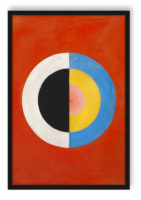 Pixxprint Hilma af Klint - Der Schwan II, Poster mit Bilderrahmen