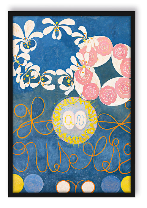 Pixxprint Hilma af Klint - The Ten Largest, Poster mit Bilderrahmen