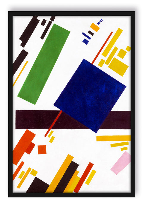 Pixxprint Kasimir Malewitsch - Suprematist Komposition, Poster mit Bilderrahmen
