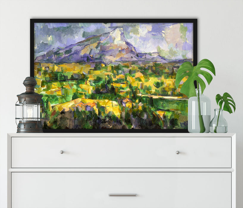 Paul Cézanne - Mont Sainte-Victoire , Poster mit Bilderrahmen