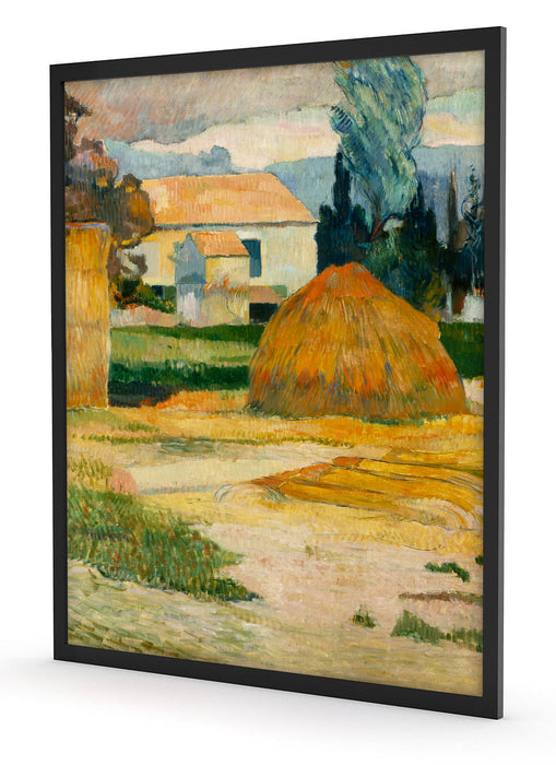 Paul Gauguin - Landschaft bei Arles, Poster mit Bilderrahmen