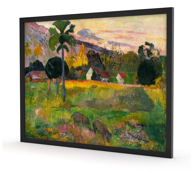 Paul Gauguin - Haere Mai , Poster mit Bilderrahmen
