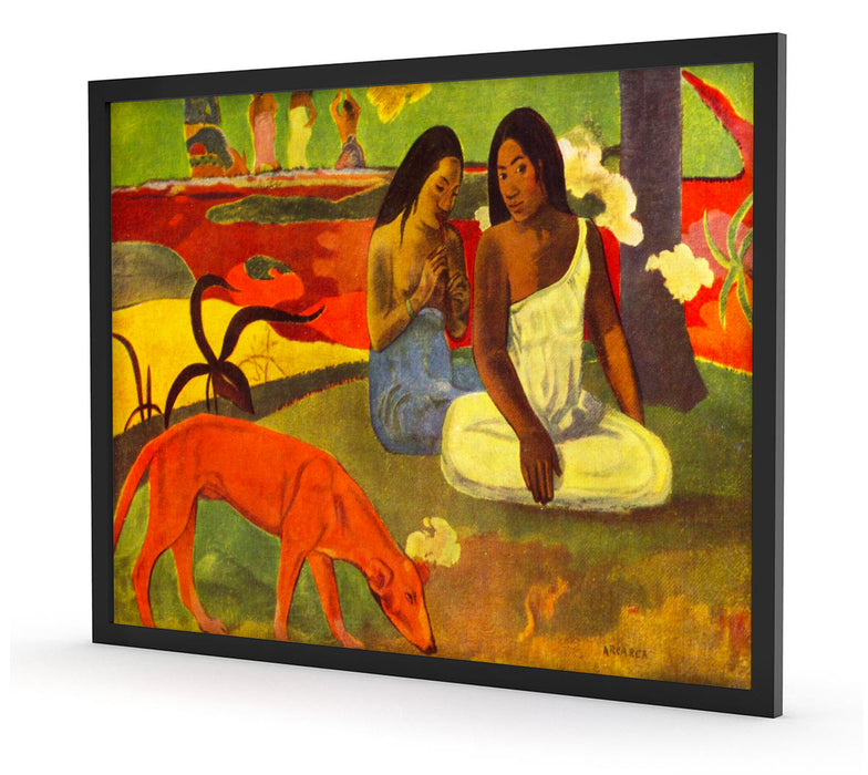 Paul Gauguin - Arearea , Poster mit Bilderrahmen
