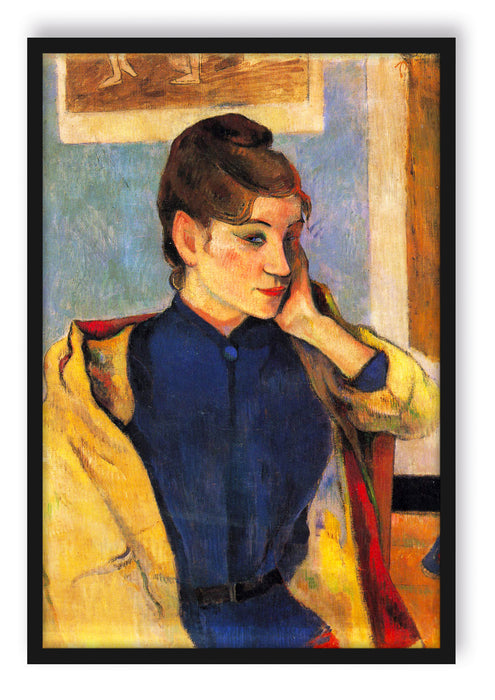 Paul Gauguin - Portrait von Madeleine Bernard, Poster mit Bilderrahmen