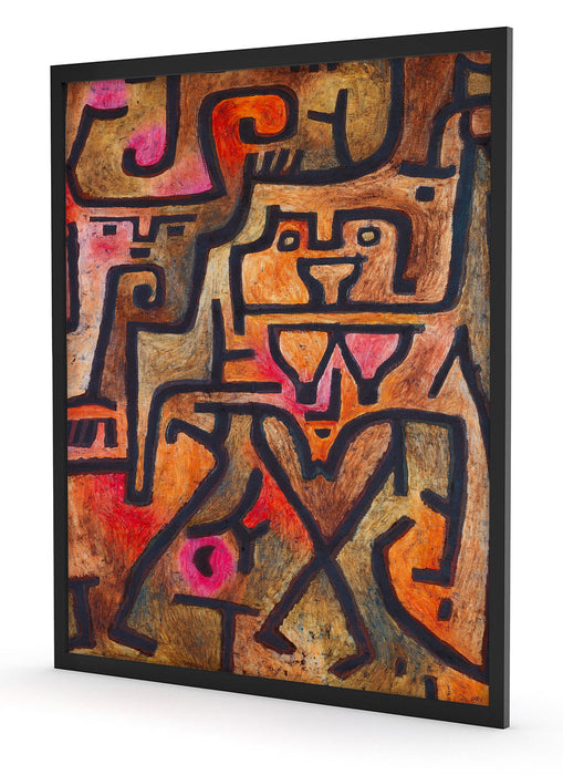 Paul Klee - Waldhexen , Poster mit Bilderrahmen