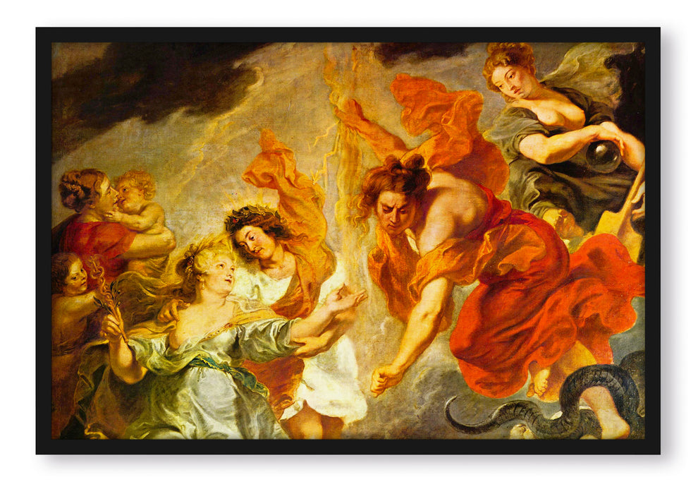 Peter Paul Rubens - Gemäldezyklus für Maria de' Medici, Poster mit Bilderrahmen