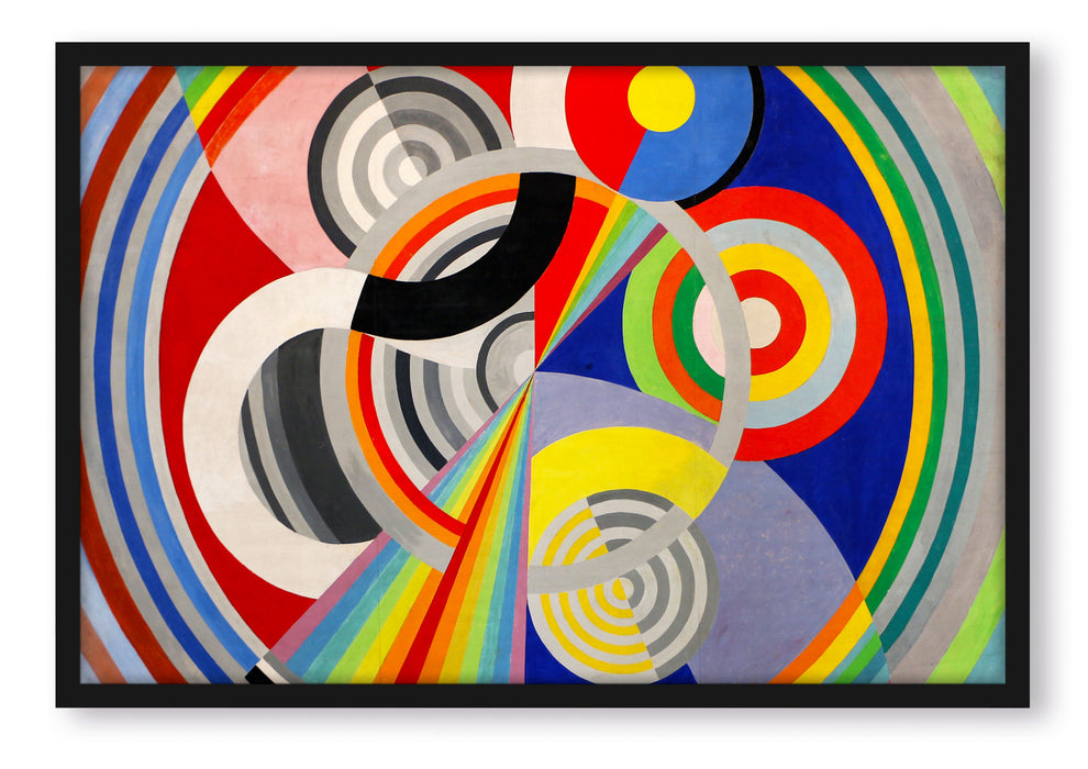 Pixxprint Robert Delaunay - Rhythmus, Poster mit Bilderrahmen