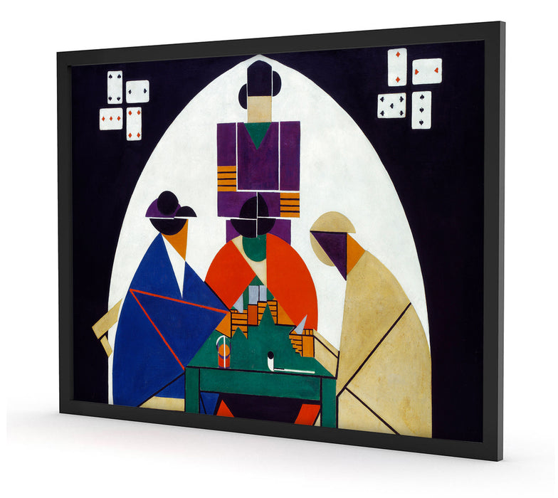 Theo van Doesburg - Kartenspieler, Poster mit Bilderrahmen