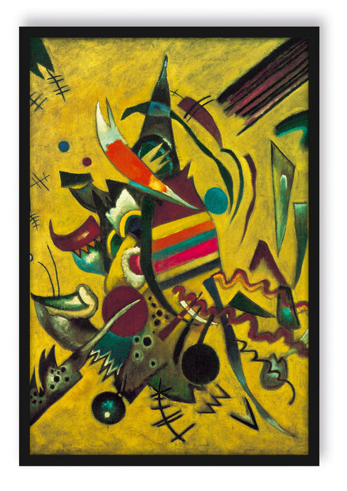 Pixxprint Wassily Kandinsky - Punkte , Poster mit Bilderrahmen