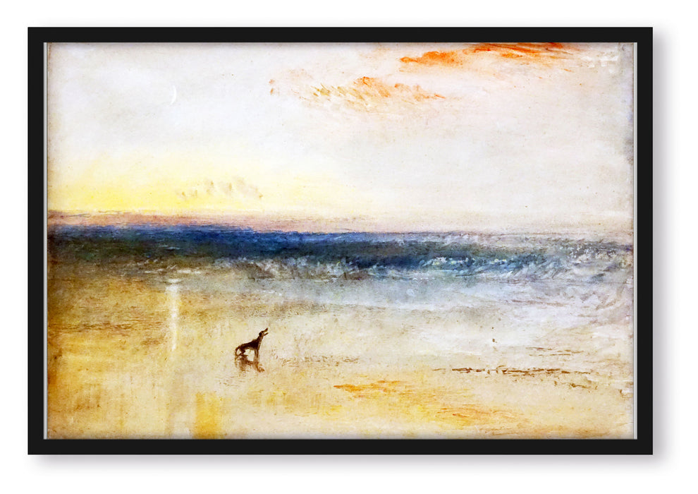Pixxprint William Turner - Dawn after the Wreck , Poster mit Bilderrahmen